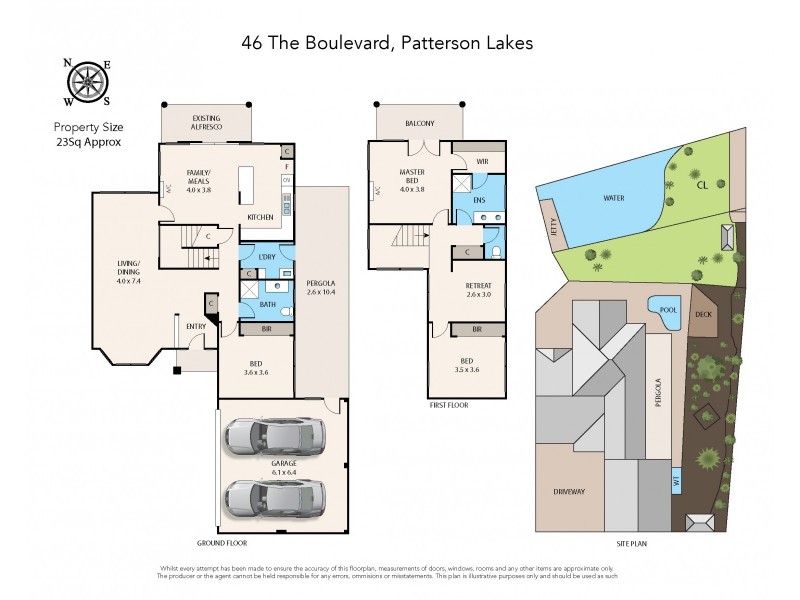 46 The Boulevard, Patterson Lakes VIC 3197 Floorplan