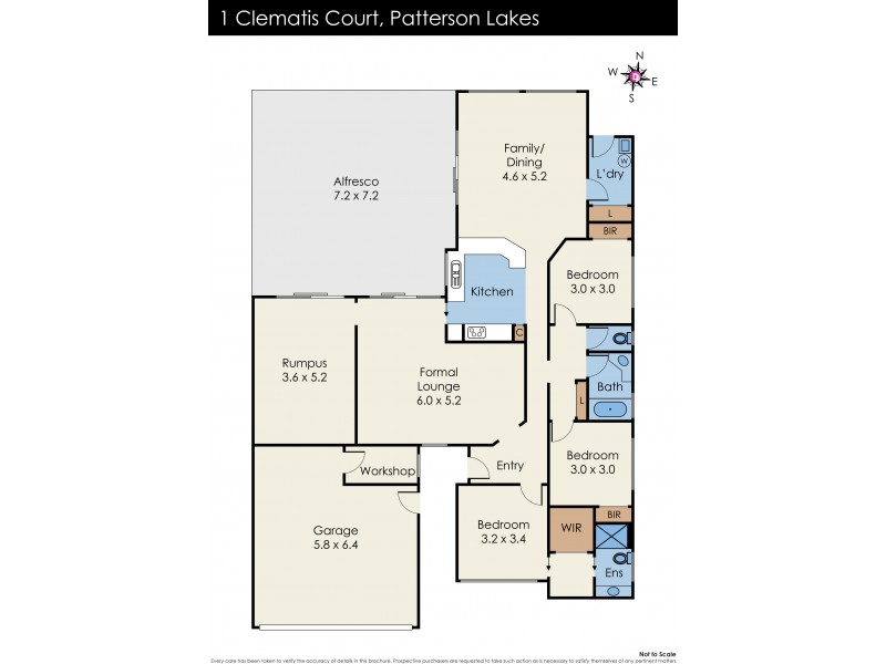 1 Clematis Court, Patterson Lakes VIC 3197 Floorplan