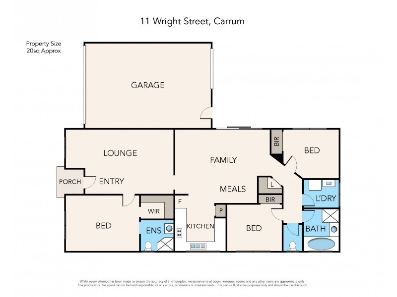 11 Wright Street, Carrum VIC 3197 Floorplan