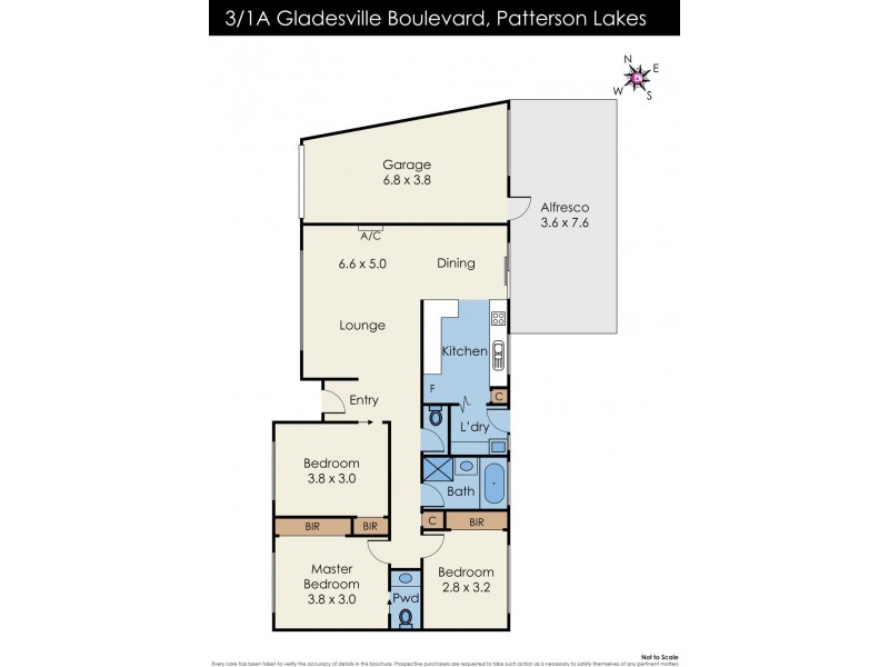 3/1A Gladesville Blvd, Patterson Lakes VIC 3197 Floorplan
