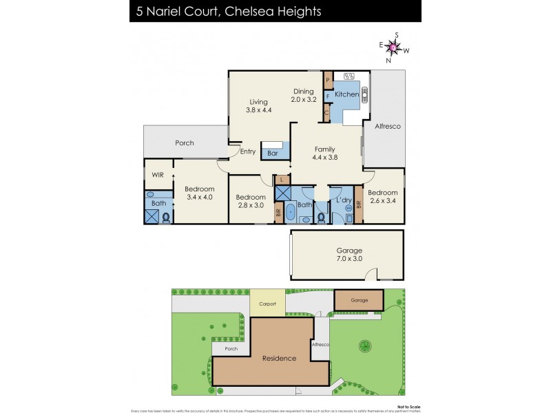 5 Nariel Court, Chelsea Heights VIC 3196 Floorplan