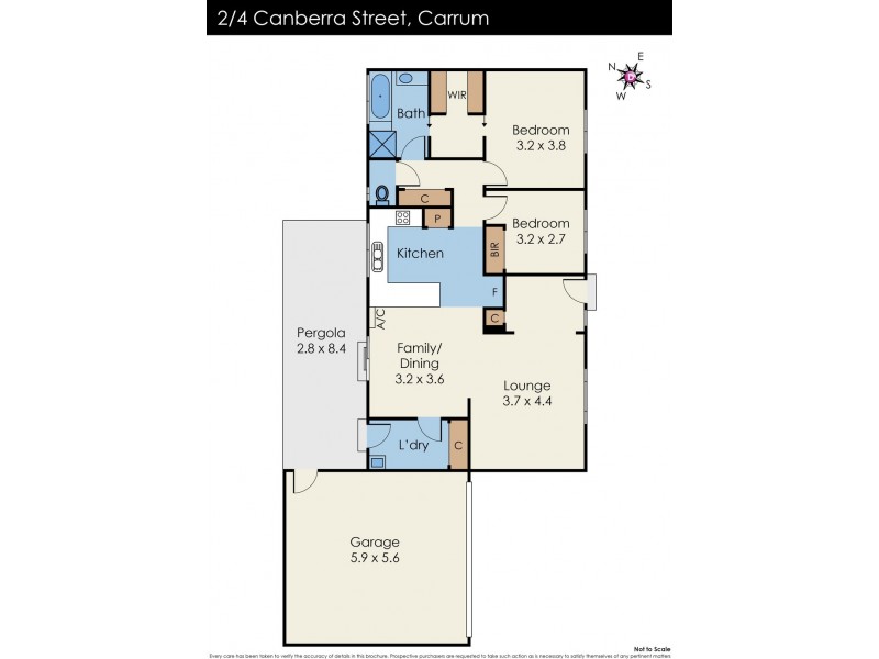 2/4 Canberra Street, Carrum VIC 3197 Floorplan