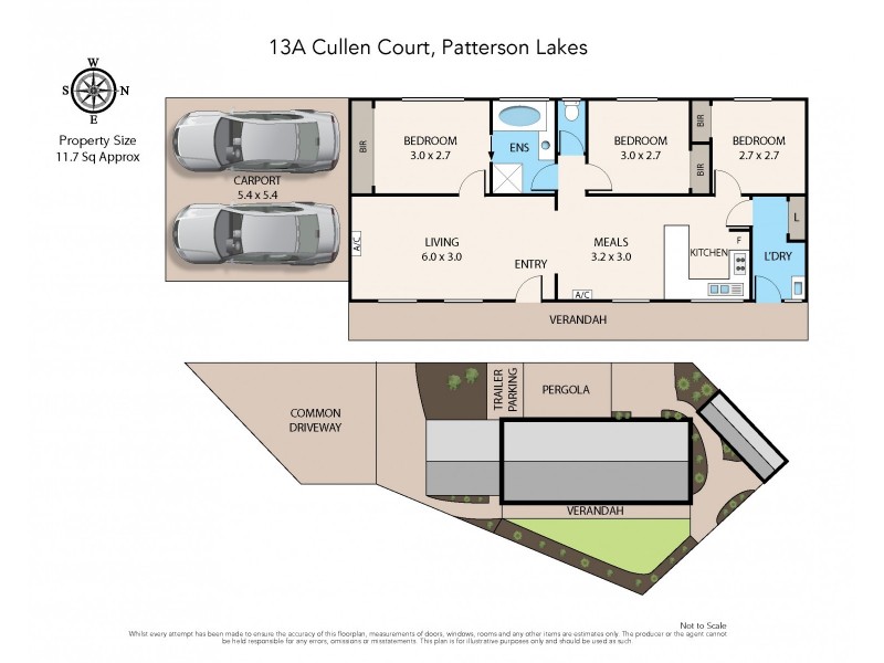13A Cullen Court, Patterson Lakes VIC 3197 Floorplan