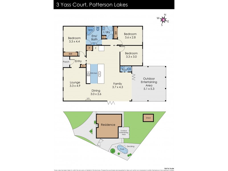 3 Yass Court, Patterson Lakes VIC 3197 Floorplan