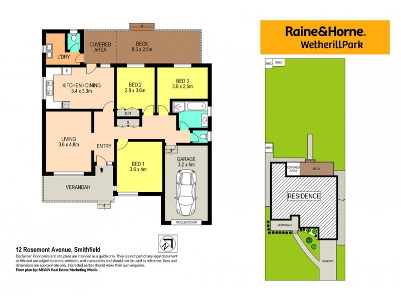 12 Rosemont Avenue, Smithfield NSW 2164 Floorplan