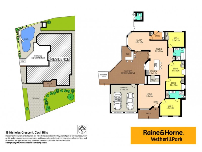 18 Nicholas Crescent, Cecil Hills NSW 2171 Floorplan