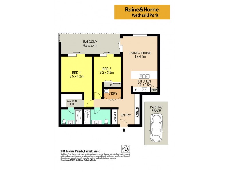 2/84 Tasman Parade, Fairfield West NSW 2165 Floorplan