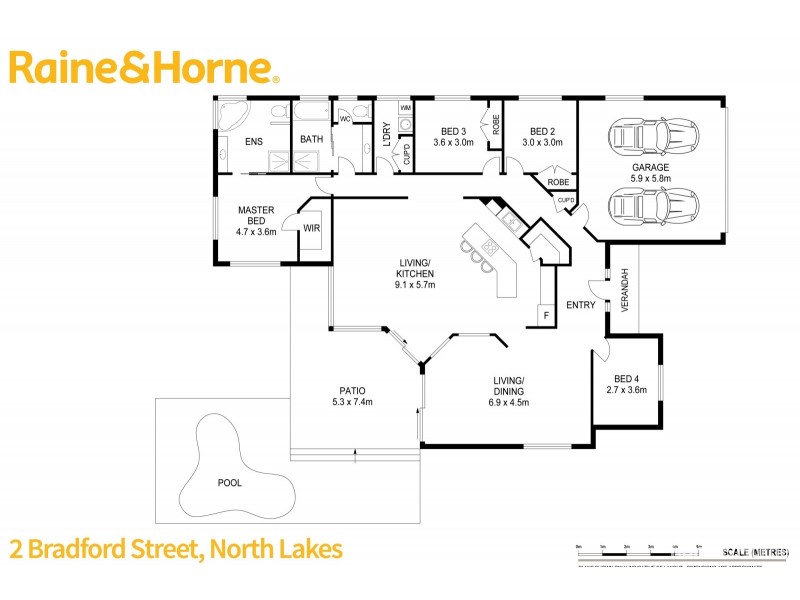 2 BRADFORD STREET, North Lakes QLD 4509 Floorplan