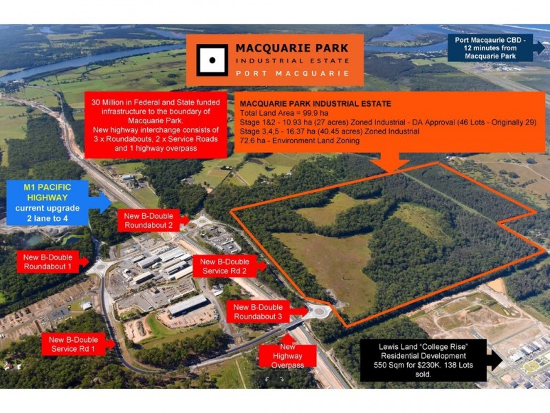 Lots 1 to 46 Macquarie Park Industrial Estate, Port Macquarie NSW 2444