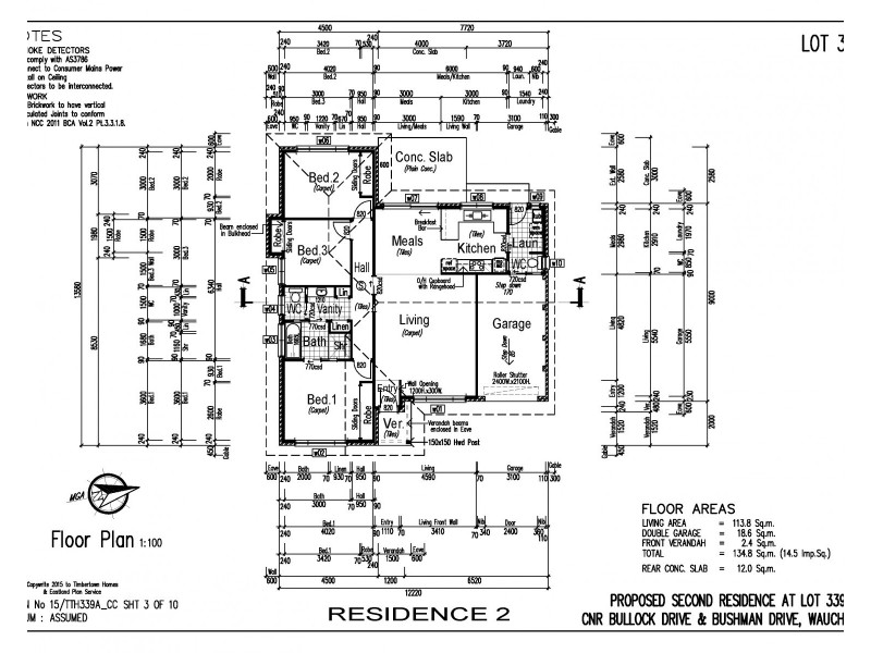 2 Bushman Dr, Wauchope NSW 2446 Floorplan