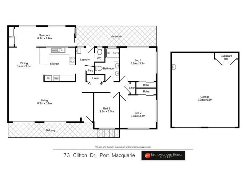 73 Clifton Drive, Port Macquarie NSW 2444 Floorplan