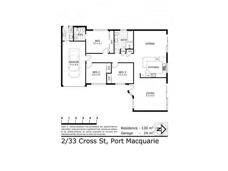 2/33 Cross Street, Port Macquarie NSW 2444 Floorplan