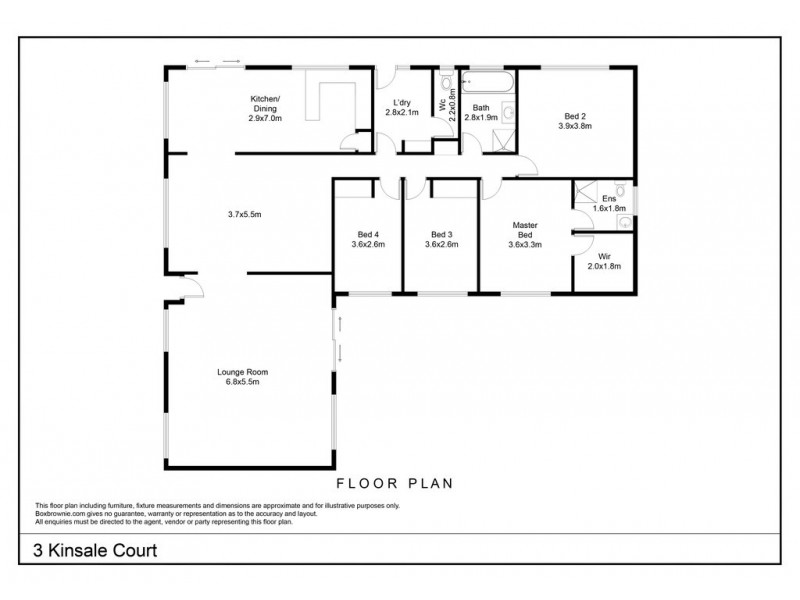 3 Kinsale Court, Strathfieldsaye VIC 3551 Floorplan