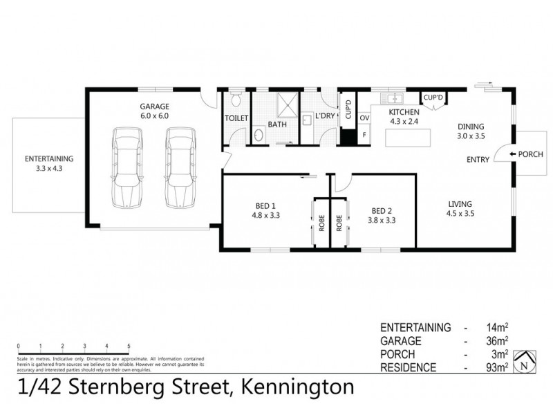 1/42 Sternberg St, Kennington VIC 3550 Floorplan