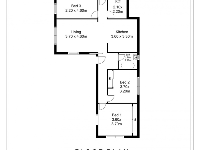 4 Woolcock Avenue, Kangaroo Flat VIC 3555 Floorplan
