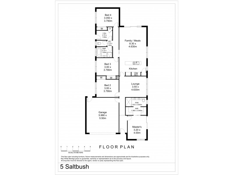 5 Saltbush Street, Jackass Flat VIC 3556 Floorplan