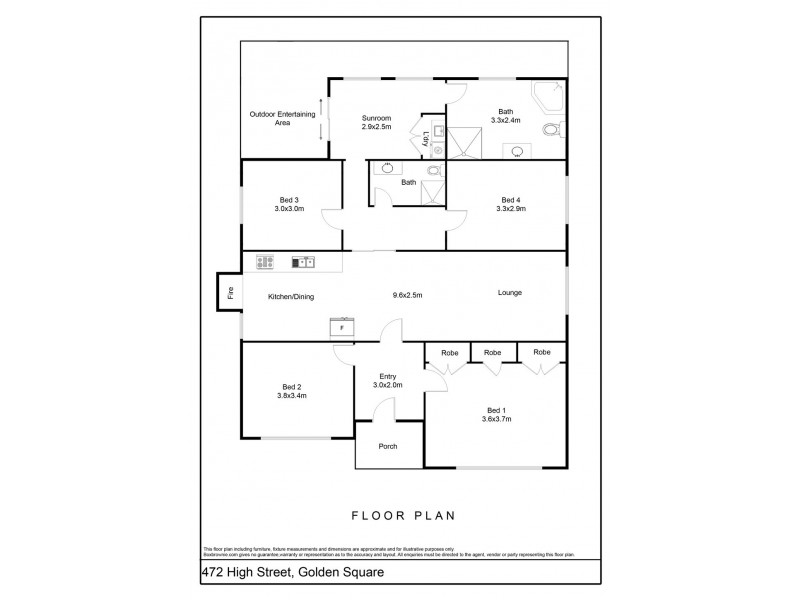 472 High Street, Golden Square VIC 3555 Floorplan