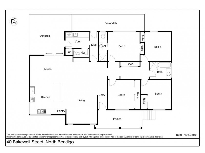 40 Bakewell Street, North Bendigo VIC 3550 Floorplan