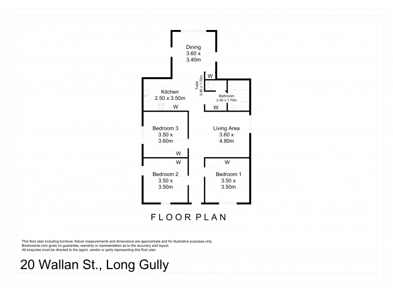 20 Wallan Street, Long Gully VIC 3550 Floorplan