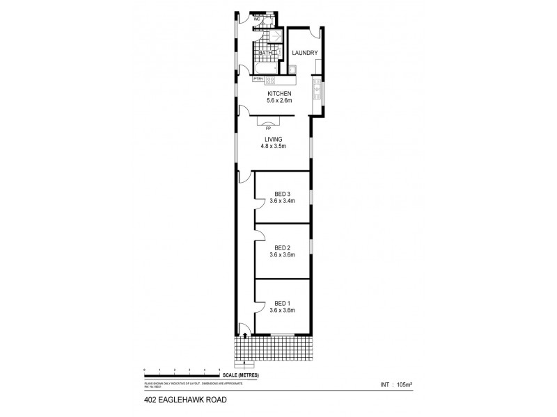 402 Eaglehawk Road, Eaglehawk VIC 3556 Floorplan