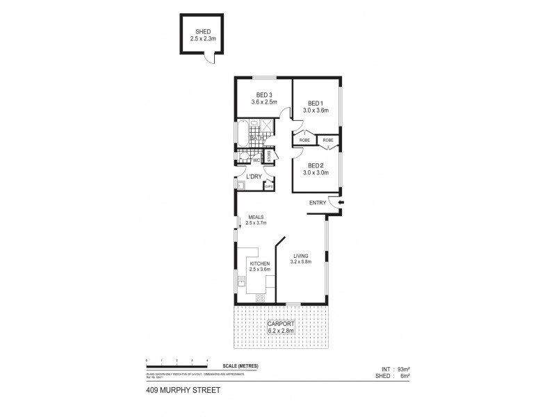 409 Murphy Street, White Hills VIC 3550 Floorplan