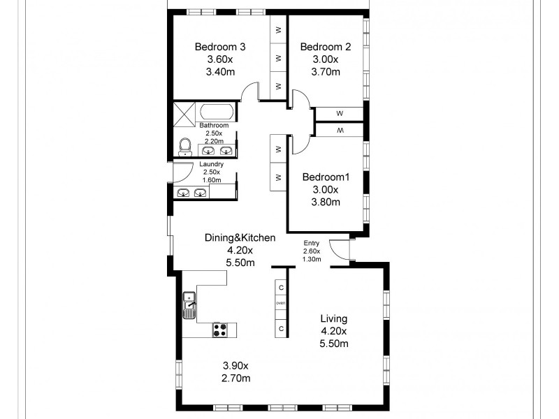 10 Archer Street, Kangaroo Flat VIC 3555 Floorplan