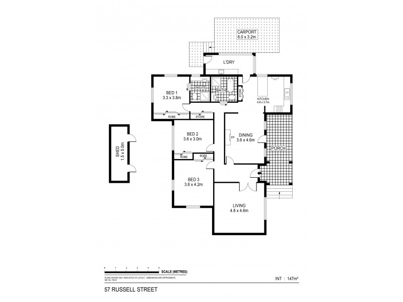 57 Russell Street, Quarry Hill VIC 3550 Floorplan