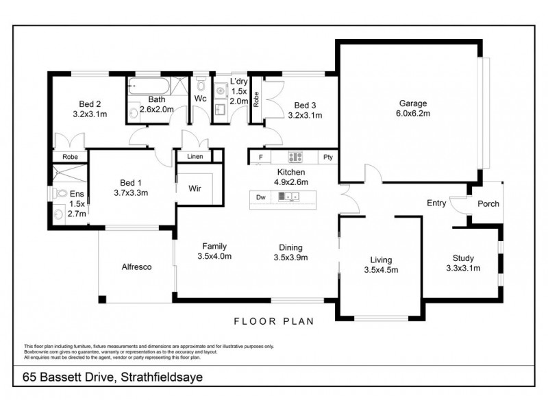 65 Bassett Drive, Strathfieldsaye VIC 3551 Floorplan