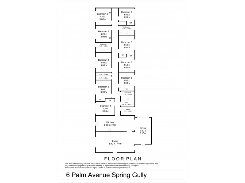 6 Palm Avenue, Spring Gully VIC 3550 Floorplan
