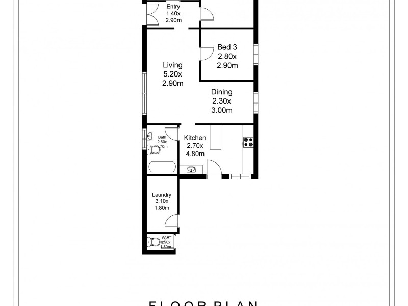 13 Castle Street, North Bendigo VIC 3550 Floorplan