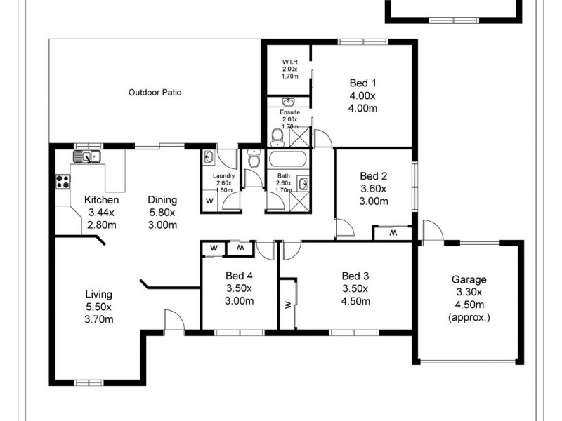 17 Lukin Crescent, Kangaroo Flat VIC 3555 Floorplan