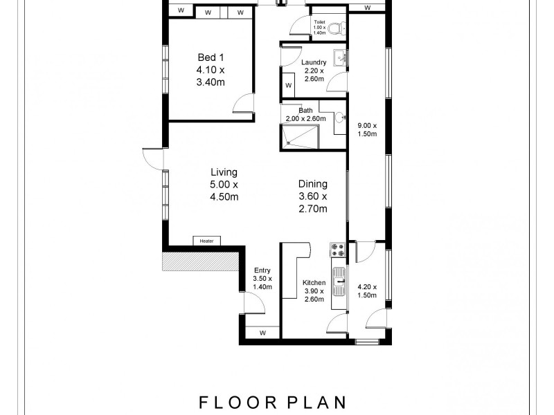 348 High Street, Kangaroo Flat VIC 3555 Floorplan
