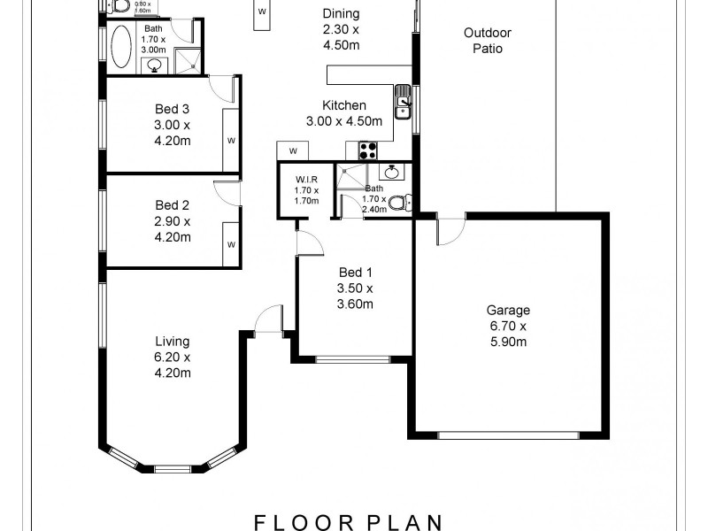 8 Medusa St, Strathfieldsaye VIC 3551 Floorplan