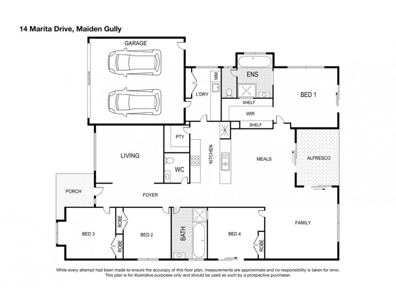 14 Marita Drive, Maiden Gully VIC 3551 Floorplan