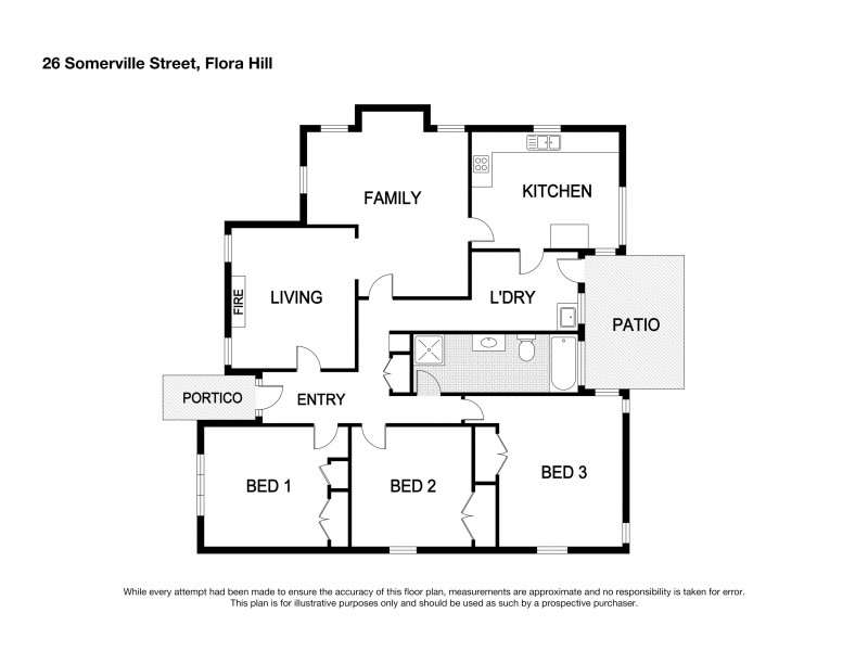 26 Somerville Street, Flora Hill VIC 3550 Floorplan