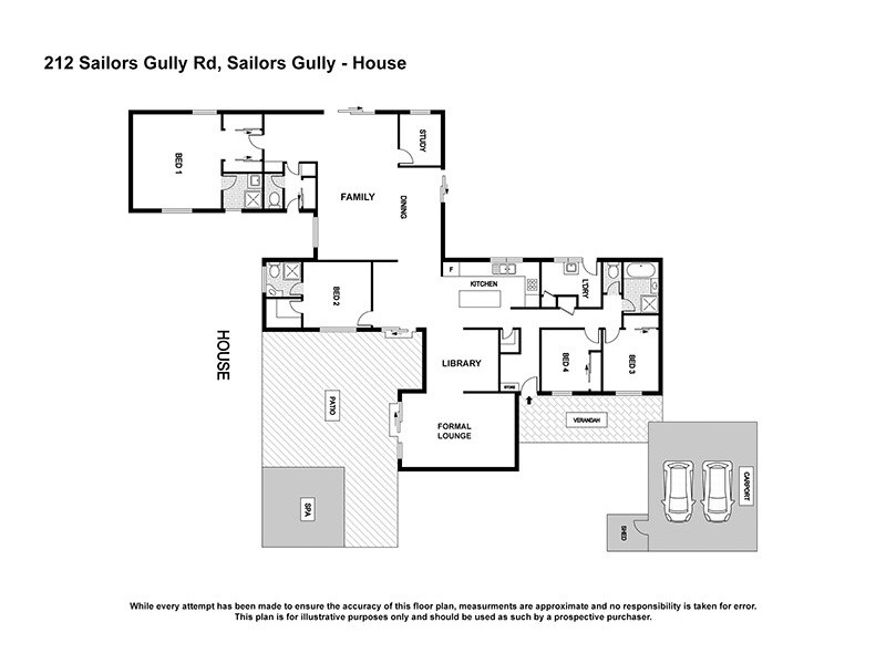 212 Sailors Gully Rd, Myers Flat VIC 3556 Floorplan