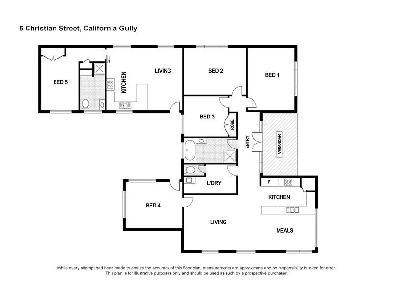 5 Christian Street, California Gully VIC 3556 Floorplan