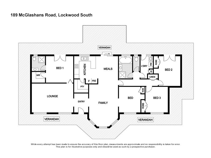 189 McGlashans Road, Lockwood South VIC 3551 Floorplan