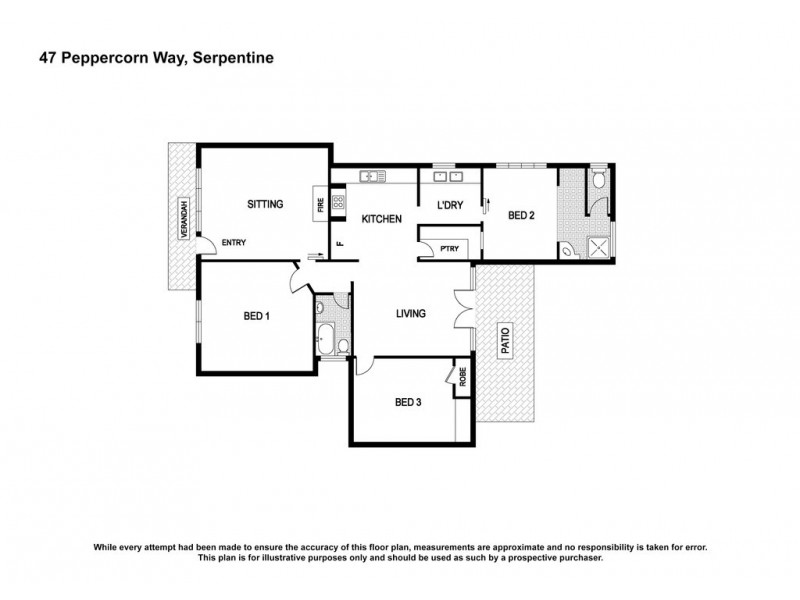 47 Peppercorn Way, Serpentine VIC 3517 Floorplan