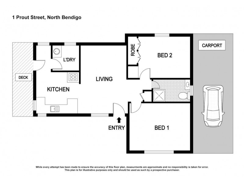 1 Prout Street, Ironbark VIC 3550 Floorplan