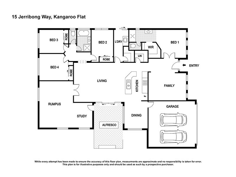 15 Jerribong Way, Kangaroo Flat VIC 3555 Floorplan