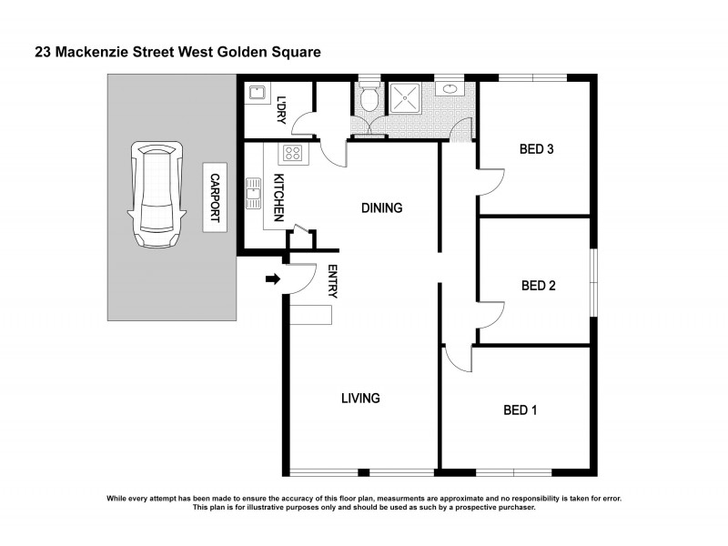 23 Mackenzie Street West, Golden Square VIC 3555 Floorplan