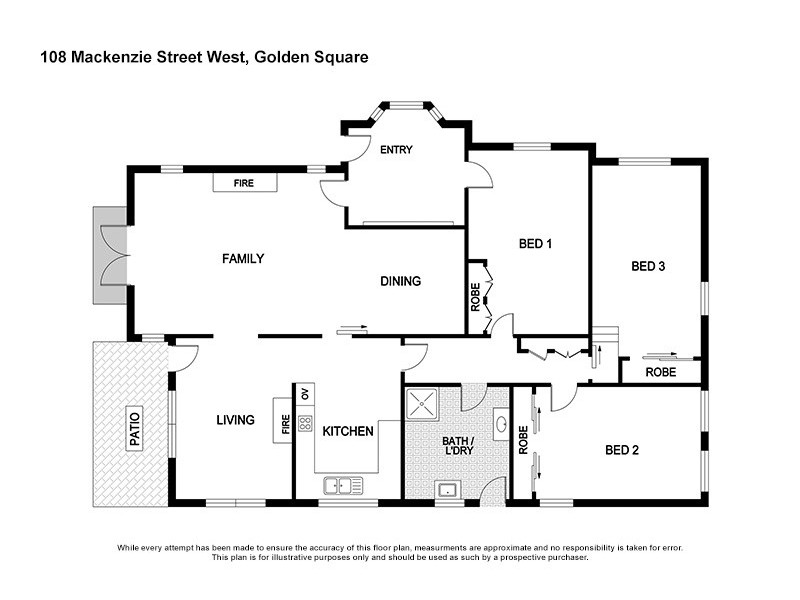 108 MacKenzie Street West, Golden Square VIC 3555 Floorplan
