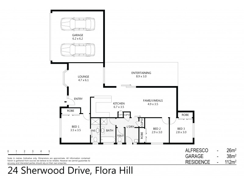 24 Sherwood Drive, Flora Hill VIC 3550 Floorplan