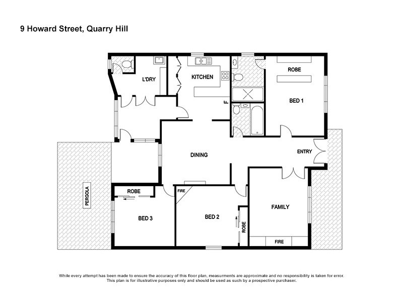 9 Howard Street, Quarry Hill VIC 3550 Floorplan