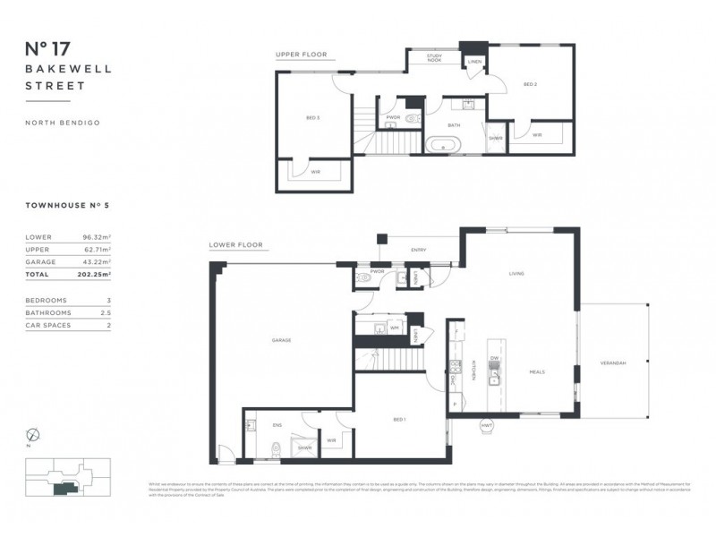 2, 3, 4 /17 Bakewell Street, North Bendigo VIC 3550 Floorplan