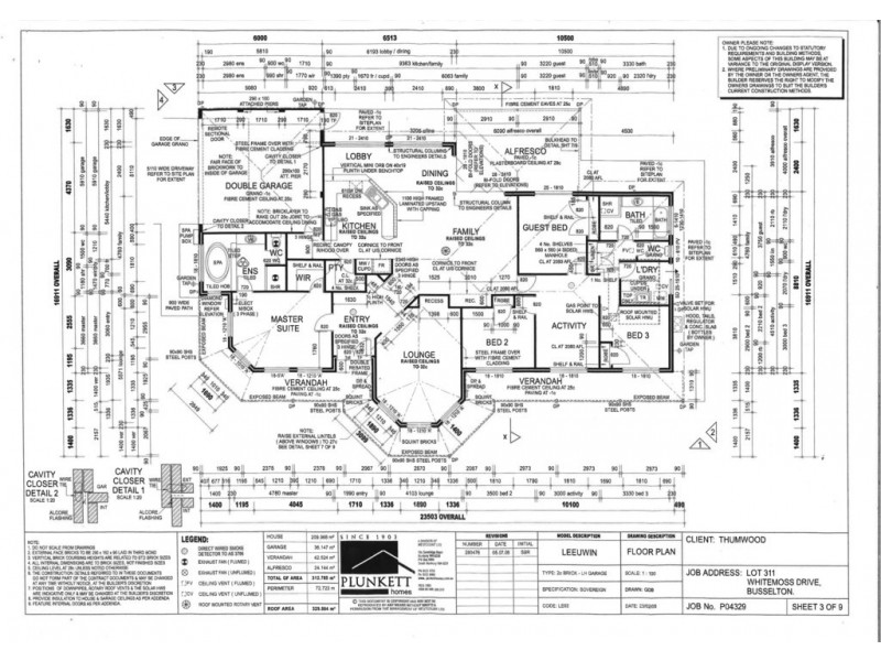 39 Whitemoss Drive, Vasse WA 6280 Floorplan