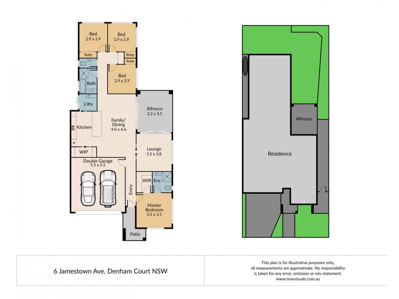 6 Jamestown Avenue, Denham Court NSW 2565 Floorplan