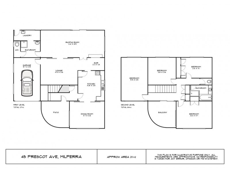 45 Prescot Parade, Milperra NSW 2214 Floorplan
