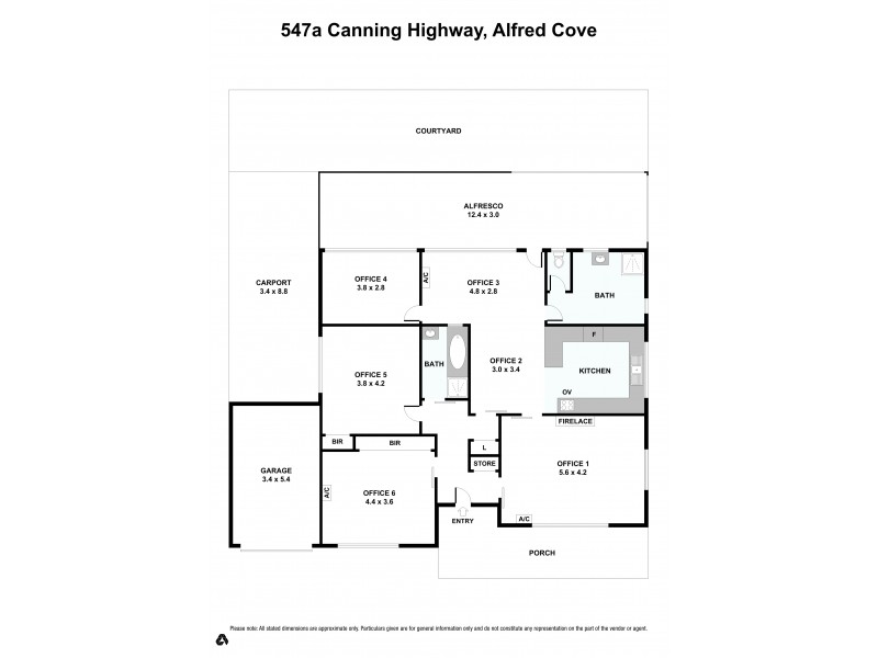 547a Canning Highway, Alfred Cove WA 6154 Floorplan